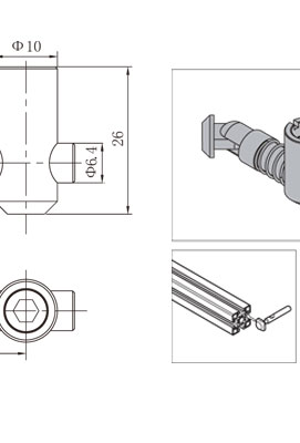 鋁型材斜角連接件技術參數(shù)